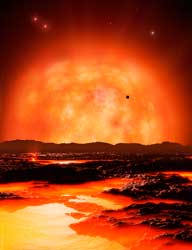 Red Giant from Planet